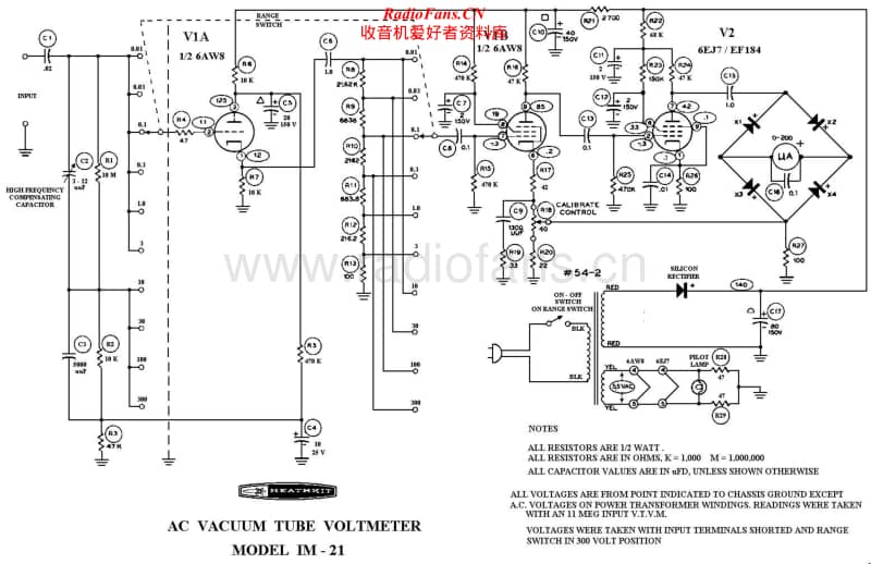 Heathkit-IM-21-Schematic电路原理图.pdf_第1页