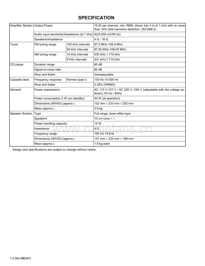 Jvc-UXH-300-Service-Manual电路原理图.pdf_第2页