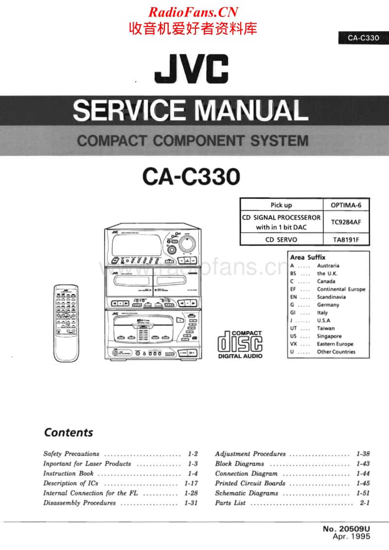 Jvc-CAC-330-Service-Manual电路原理图.pdf_第1页