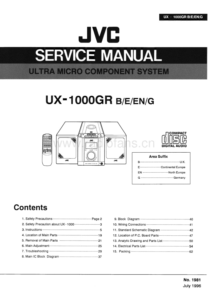 Jvc-UX-1000-GR-Service-Manual电路原理图.pdf_第1页