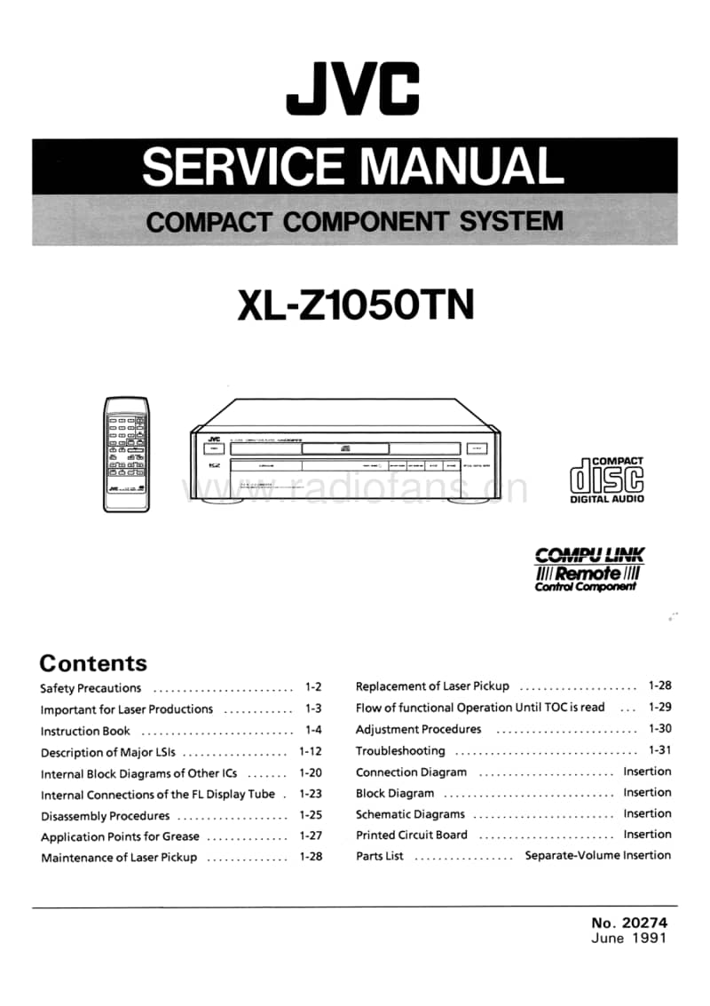 Jvc-XLZ-1050-TN-Service-Manual电路原理图.pdf_第1页