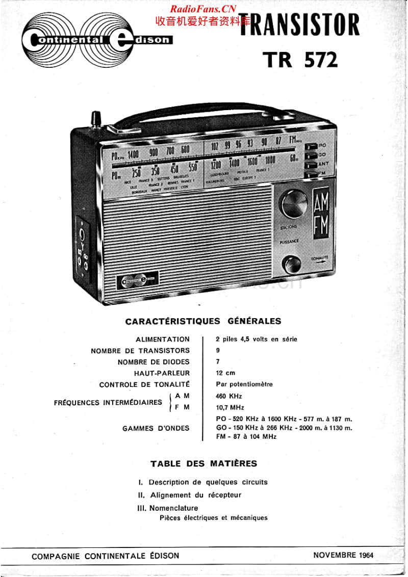 Continental-Edison-TR-572-Schematic电路原理图.pdf_第1页