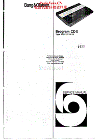 Bang-Olufsen-Beogram_CDX-Service-Manual电路原理图.pdf