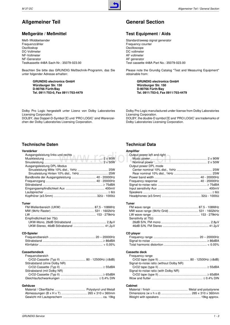 Grundig-M-37-DC-Service-Manual电路原理图.pdf_第3页