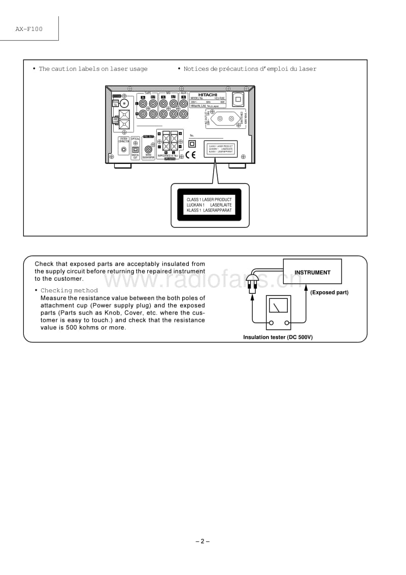 Hitachi-AXF-100-E-Service-Manual电路原理图.pdf_第3页