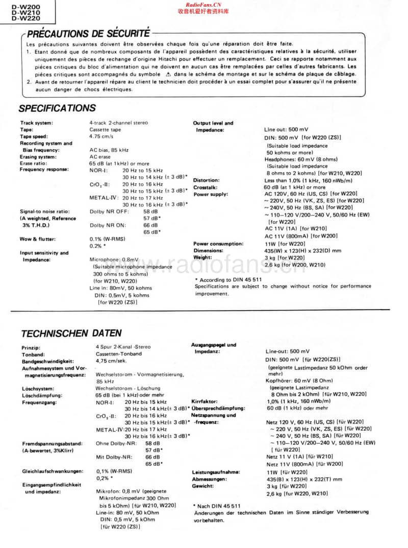 Hitachi-DW-210-Schematic电路原理图.pdf_第2页