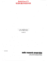 Audio-Research-SP11-sp11PS-Schematic电路原理图.pdf
