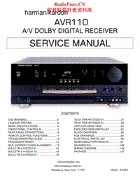 Harman-Kardon-AVR-110-Service-Manual电路原理图.pdf