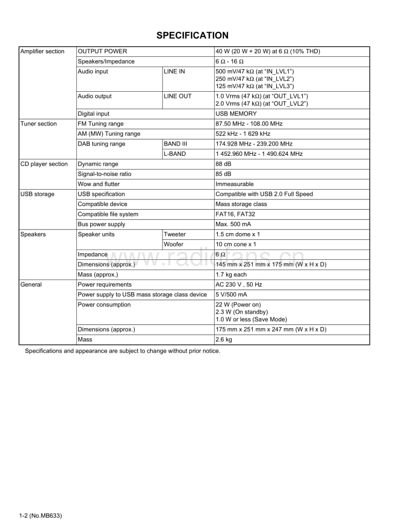 Jvc-UXDAB-11-EN-Service-Manual电路原理图.pdf_第2页