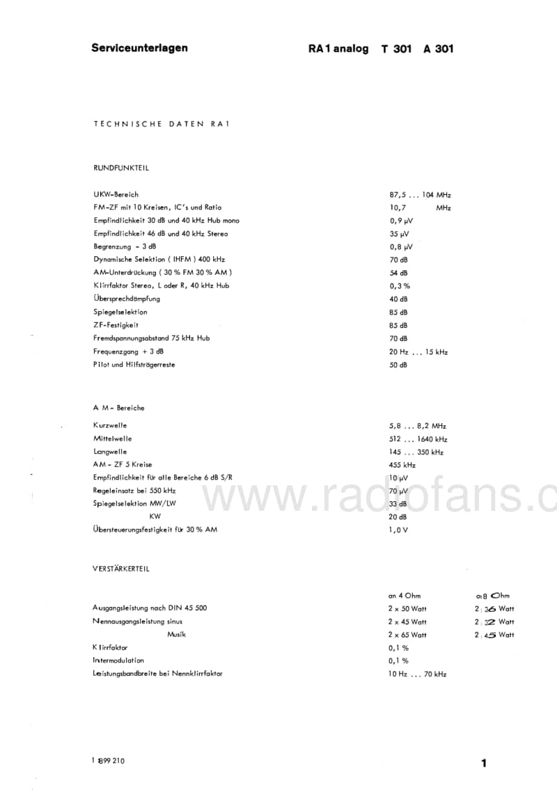 Braun-RA-1-T-301-A-301-Service-Manual电路原理图.pdf_第3页