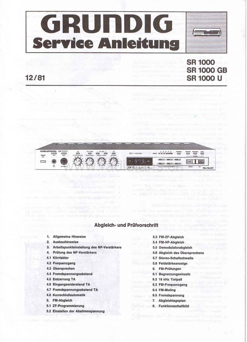 Grundig-SR-1000-Service-Manual电路原理图.pdf_第1页