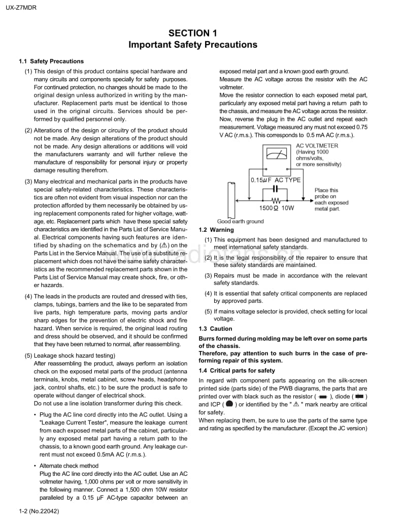 Jvc-UXZ-27-MDR-Service-Manual电路原理图.pdf_第2页