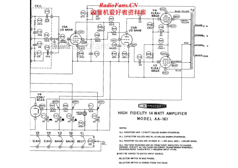 Heathkit-AA-161-Schematic电路原理图.pdf_第2页