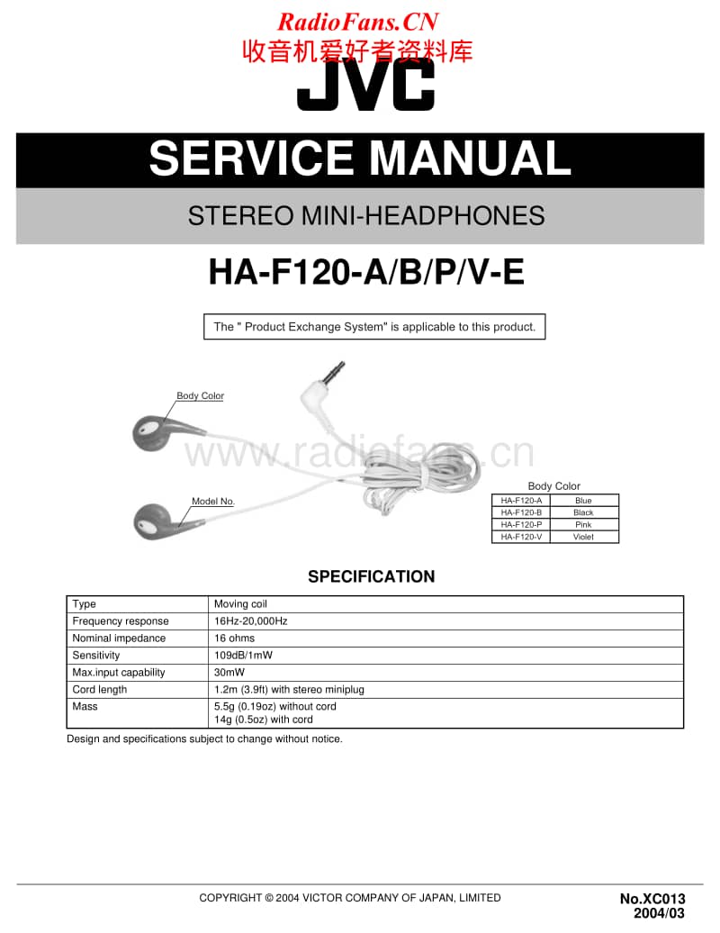 Jvc-HAF-120-Service-Manual电路原理图.pdf_第1页