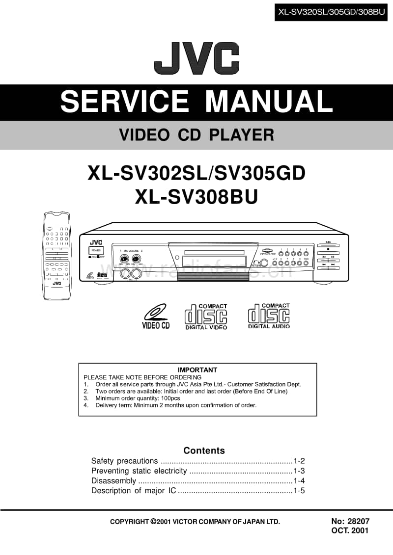 Jvc-XLSV-305-GD-Service-Manual电路原理图.pdf_第1页