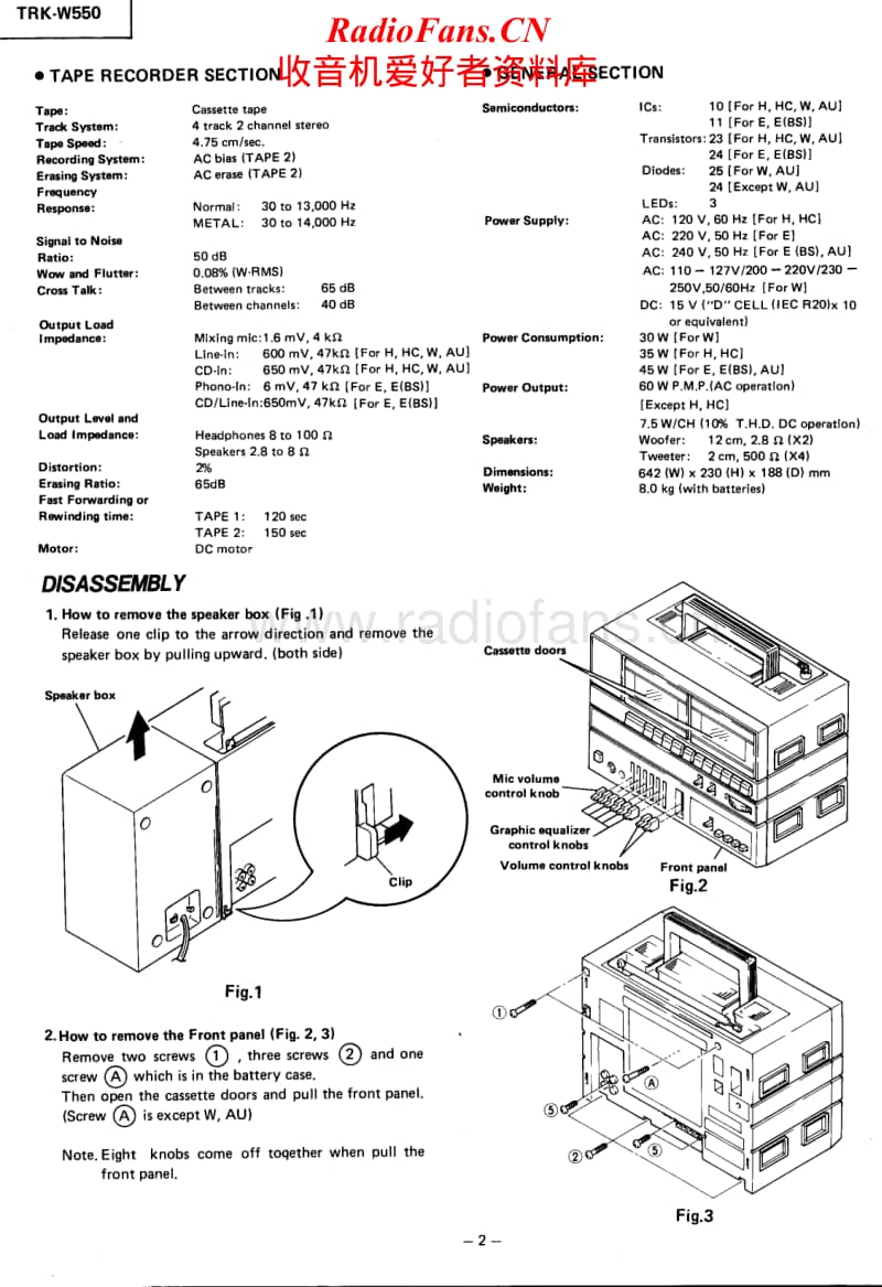 Hitachi-TRKW-550-Service-Manual电路原理图.pdf_第2页