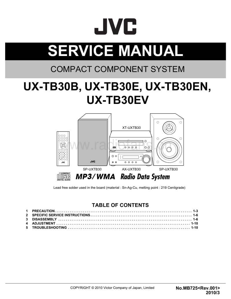 Jvc-UXTB-30-Service-Manual电路原理图.pdf_第1页