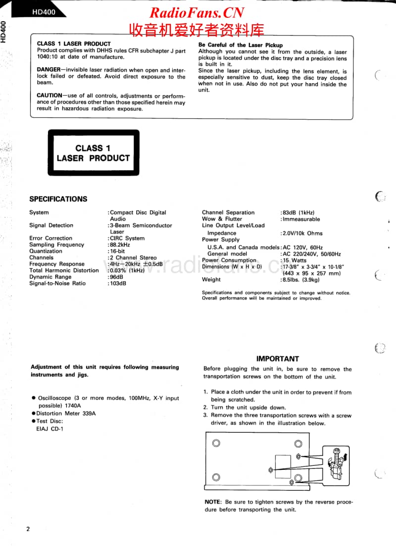 Harman-Kardon-HD-400-Service-Manual电路原理图.pdf_第2页