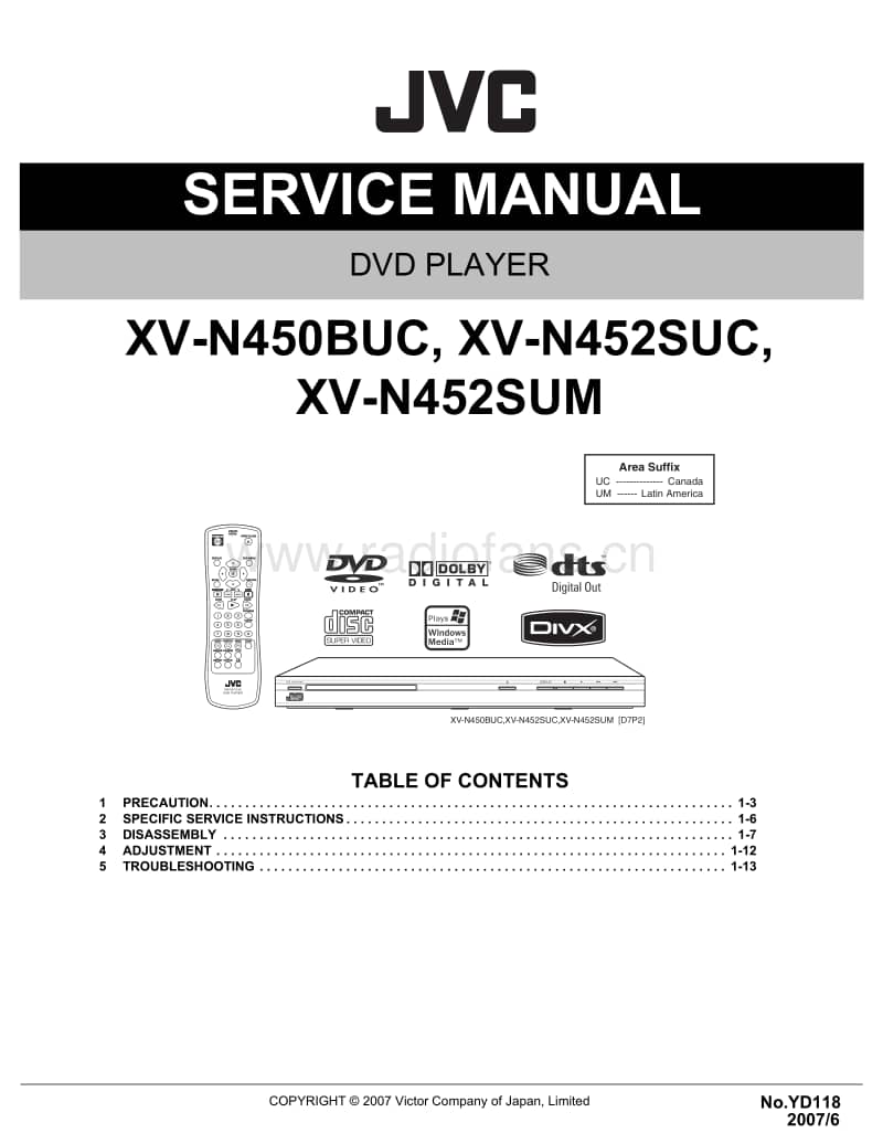 Jvc-XVN-450-Service-Manual电路原理图.pdf_第1页