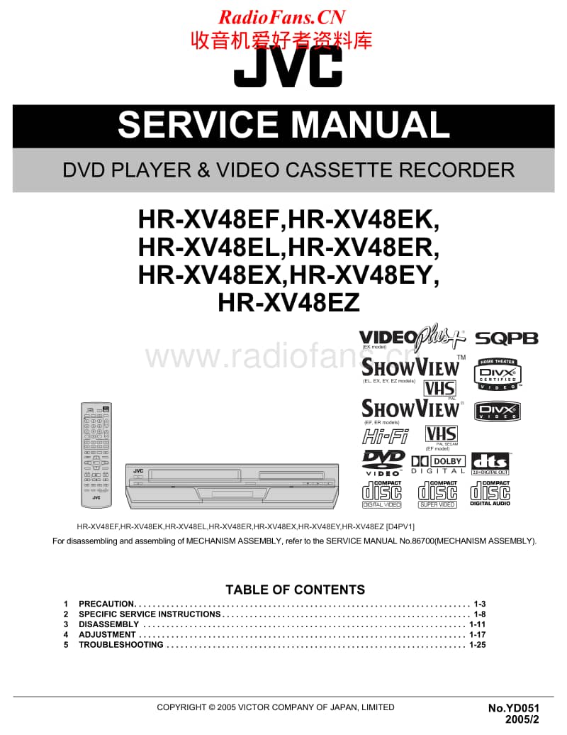 Jvc-HRXV-48-Service-Manual电路原理图.pdf_第1页