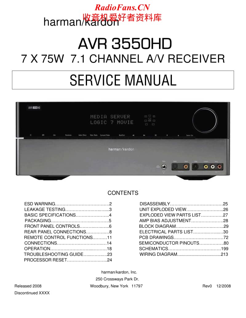 Harman-Kardon-AVR-3550-HD-part-1-Service-Manual电路原理图.pdf_第1页