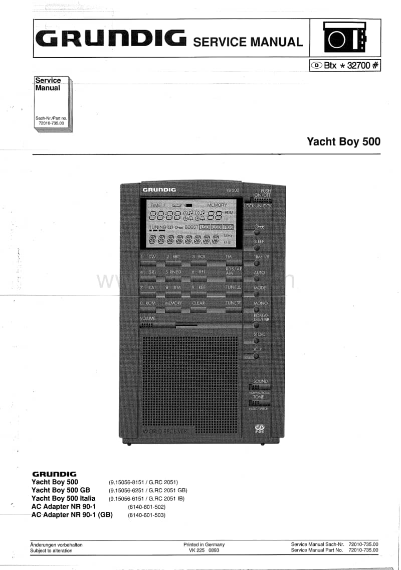 Grundig-Yacht-Boy-500-Service-Manual电路原理图.pdf_第1页