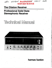 Harman-Kardon-Citation_Receiver-Service-Manual电路原理图.pdf