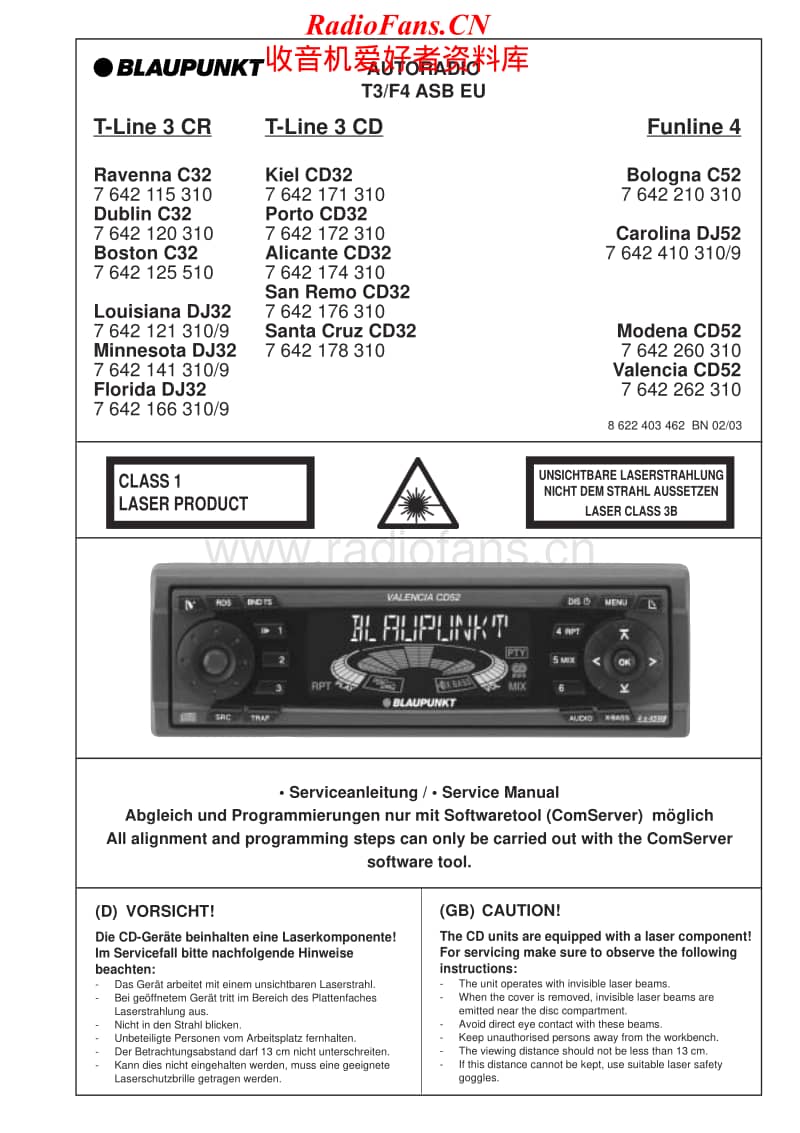 Blaupunkt-Bologna-C-52-Service-Manual电路原理图.pdf_第1页