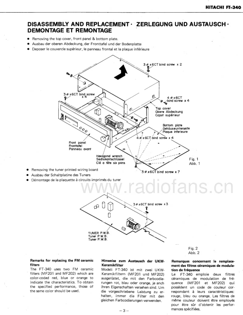 Hitachi-FT-340-Service-Manual电路原理图.pdf_第3页