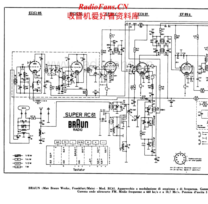 Braun-RC-61-Schematic电路原理图.pdf_第1页