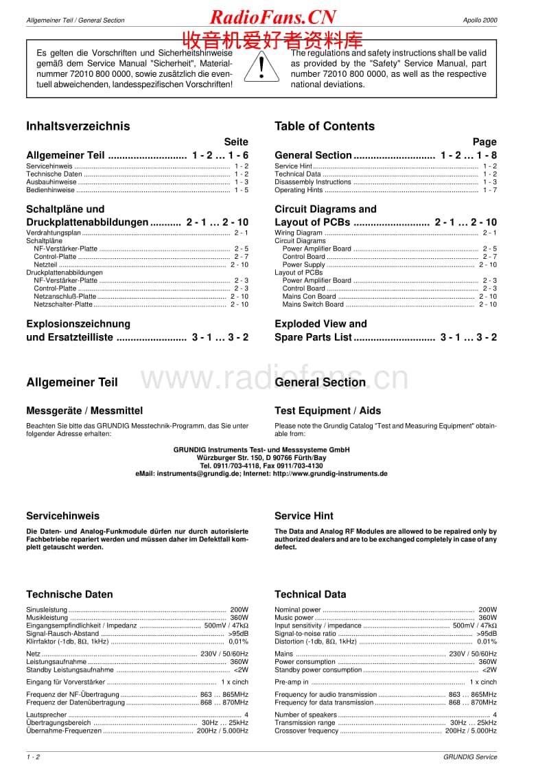 Grundig-APOLLO-2000-Service-Manual电路原理图.pdf_第2页