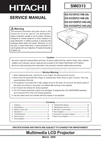 Hitachi-EDX-31-EP-Service-Manual电路原理图.pdf