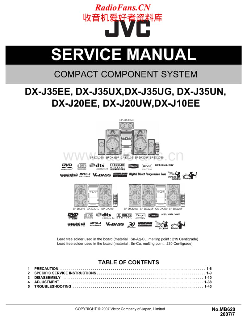 Jvc-DXJ-35-Service-Manual电路原理图.pdf_第1页