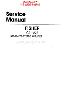 Fisher-CA-276-Service-Manual电路原理图.pdf