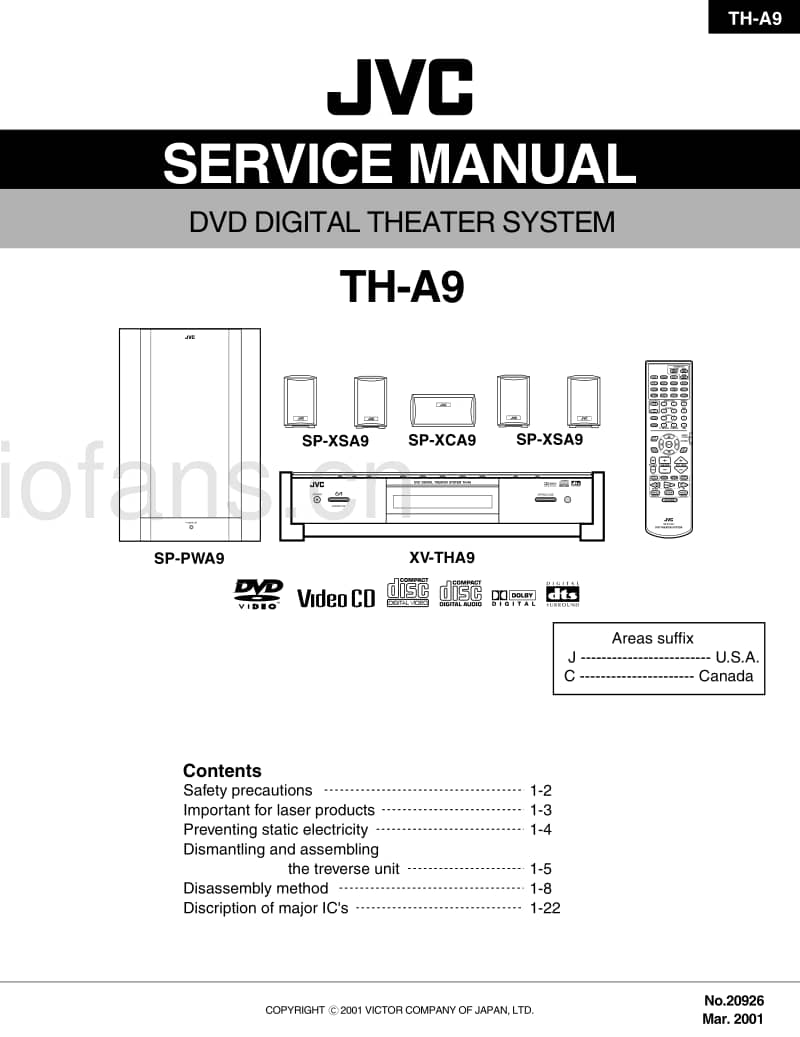 Jvc-THA-9-Service-Manual电路原理图.pdf_第1页