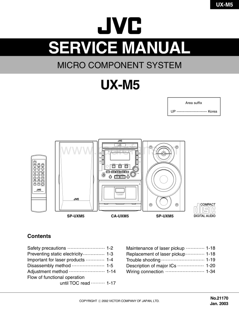 Jvc-UXM-5-Service-Manual电路原理图.pdf_第1页