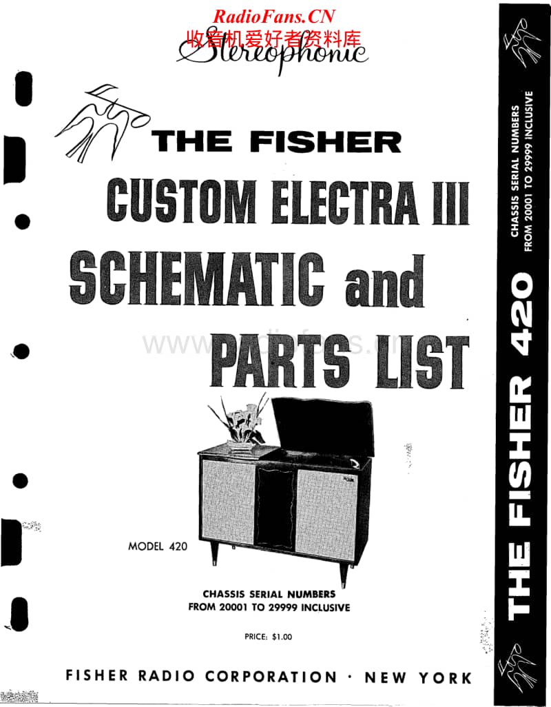 Fisher-CUSTOM-ELECTRA-420-Service-Manual电路原理图.pdf_第1页