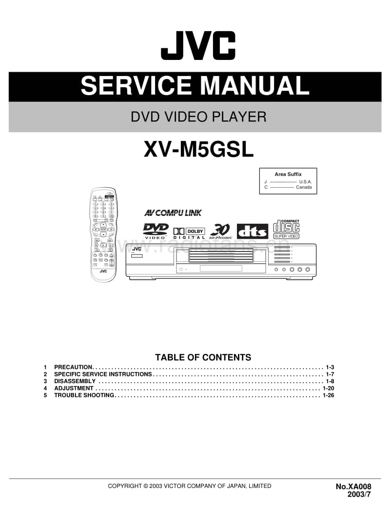 Jvc-XVM-5-GSL-Service-Manual电路原理图.pdf_第1页