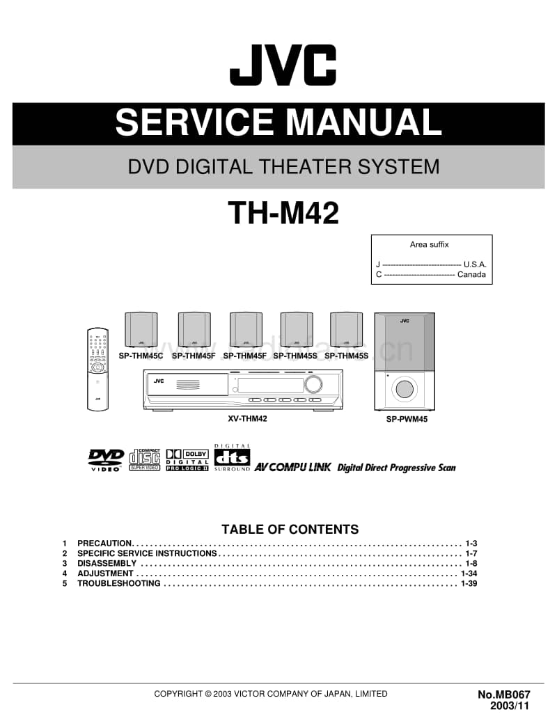 Jvc-THM-42-Service-Manual电路原理图.pdf_第1页