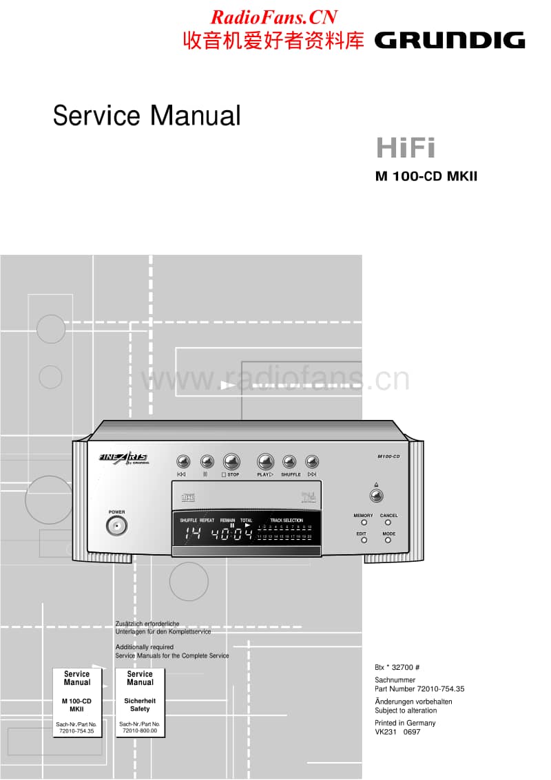 Grundig-M-100-CD-Mk2-Service-Manual电路原理图.pdf_第1页