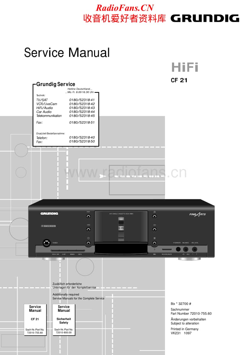 Grundig-CF-21-Service-Manual电路原理图.pdf_第1页