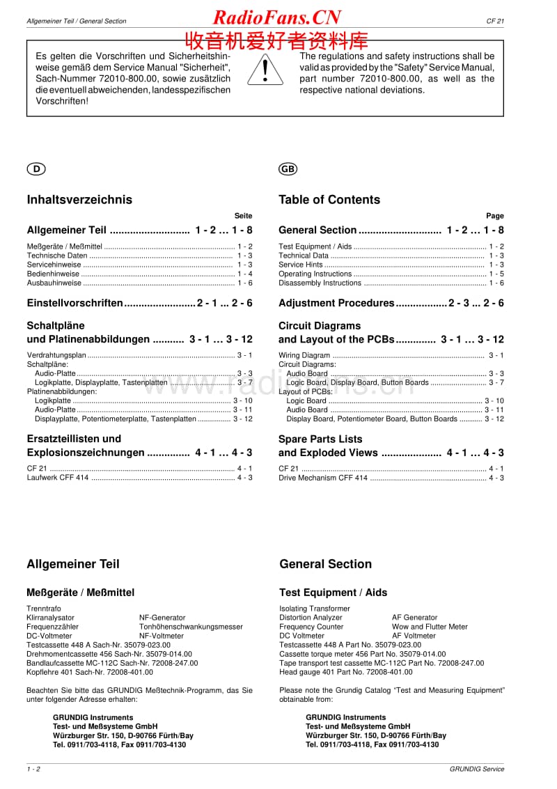 Grundig-CF-21-Service-Manual电路原理图.pdf_第2页