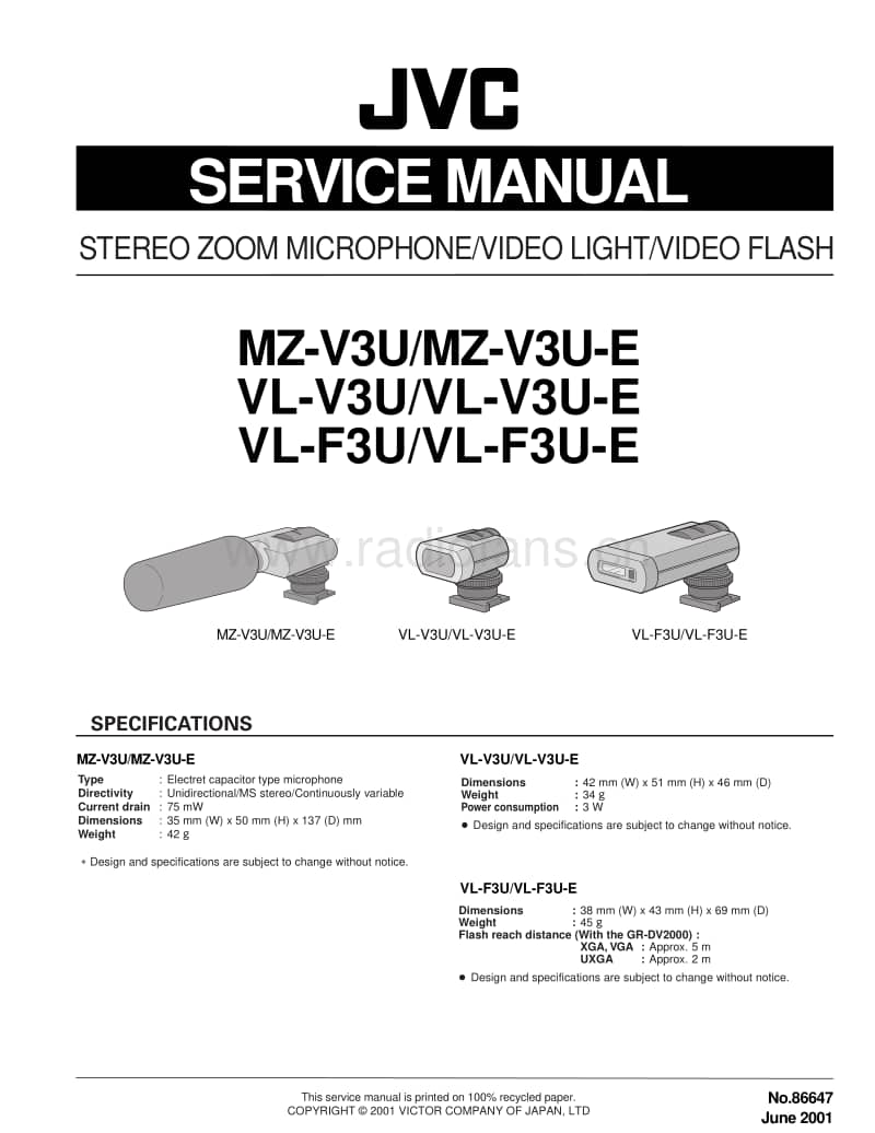 Jvc-MZV-3-UE-Service-Manual电路原理图.pdf_第1页