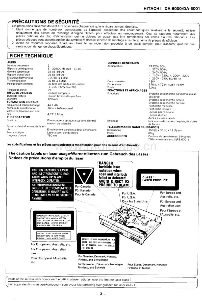 Hitachi-DA-6000-Service-Manual电路原理图.pdf_第3页