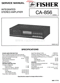 Fisher-CA-856-Service-Manual电路原理图.pdf