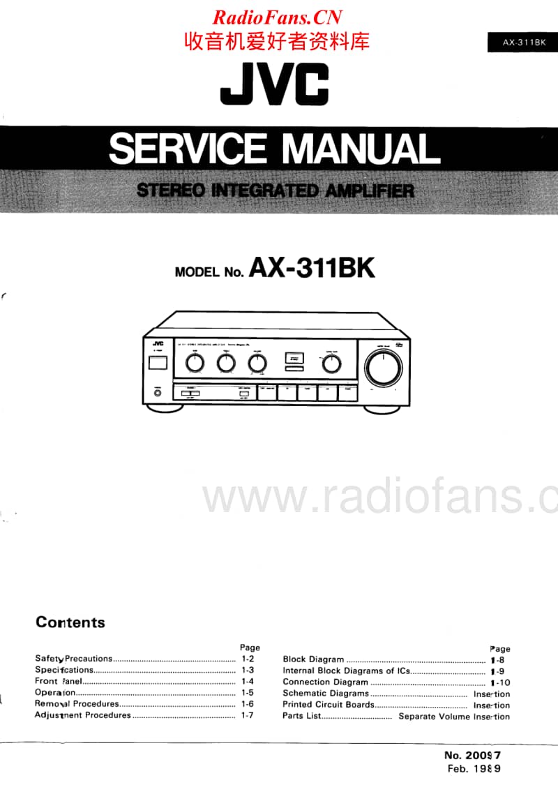 Jvc-AX-311BK-Service-Manual电路原理图.pdf_第1页