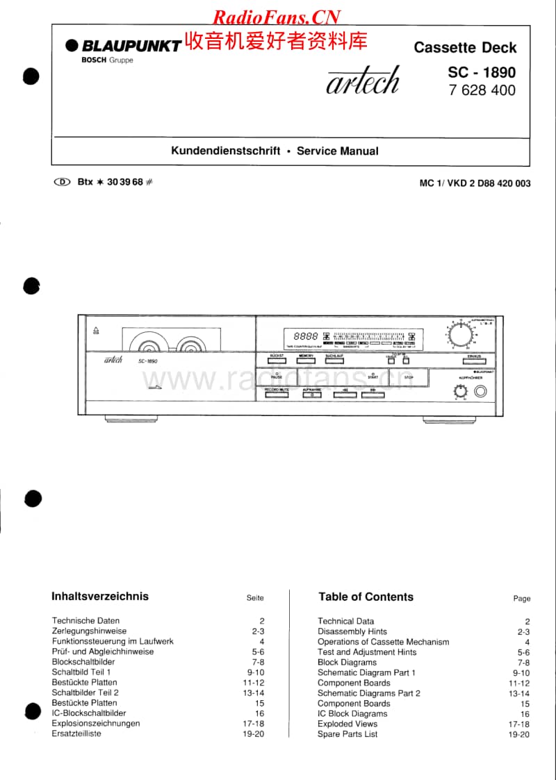 Blaupunkt-SC-1890-Service-Manual电路原理图.pdf_第1页