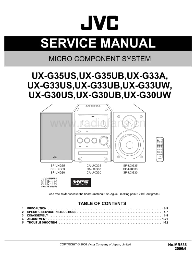Jvc-UXG-35-Service-Manual电路原理图.pdf_第1页