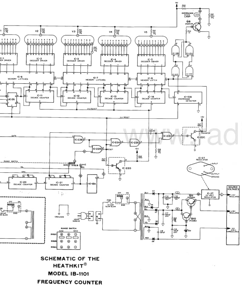 Heathkit-IB-1101-Schematic电路原理图.pdf_第3页