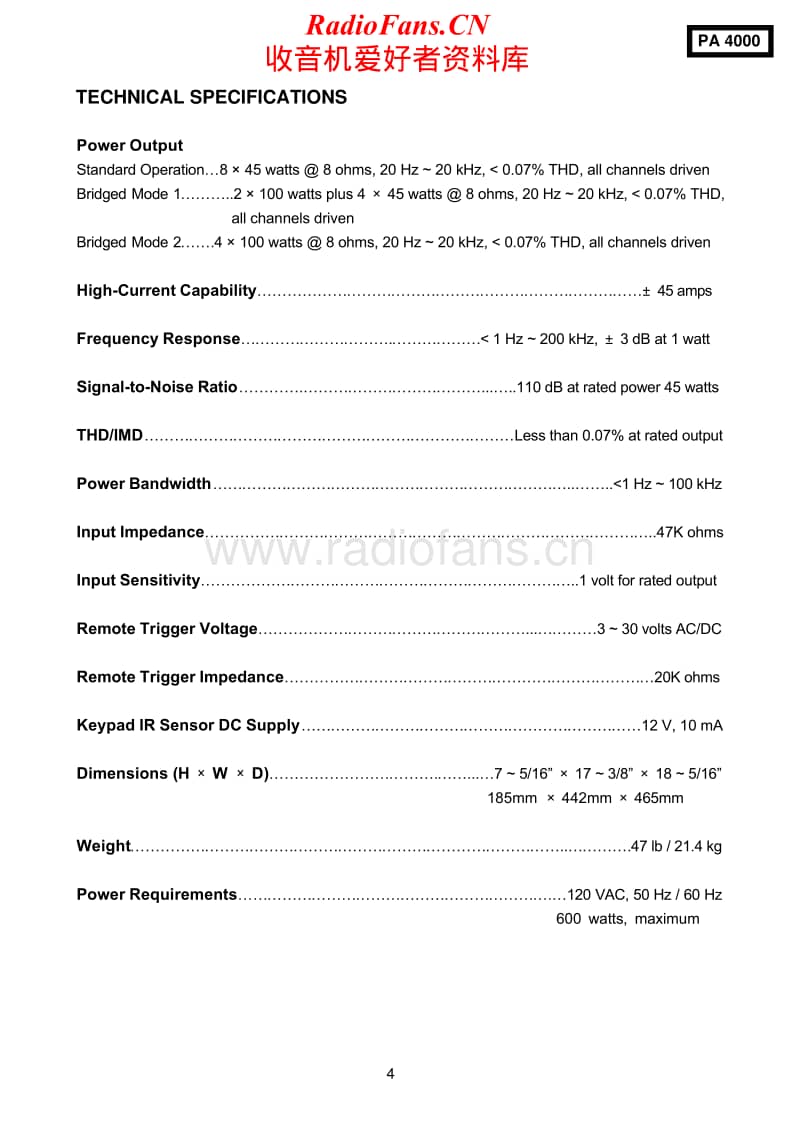 Harman-Kardon-PA-4000-Service-Manual电路原理图.pdf_第2页